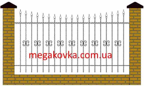 Кованое ограждения