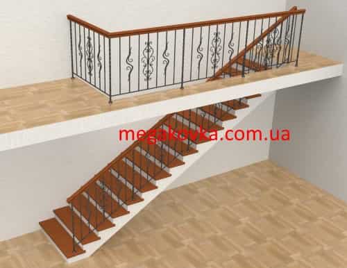 Сходова огорожа кована