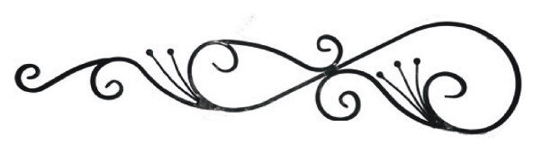 Розетка кованая