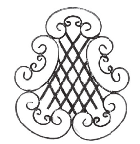 Розетка кована 700х600х10х10