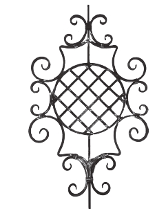 Розетка кована