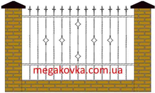 Кованое ограждения